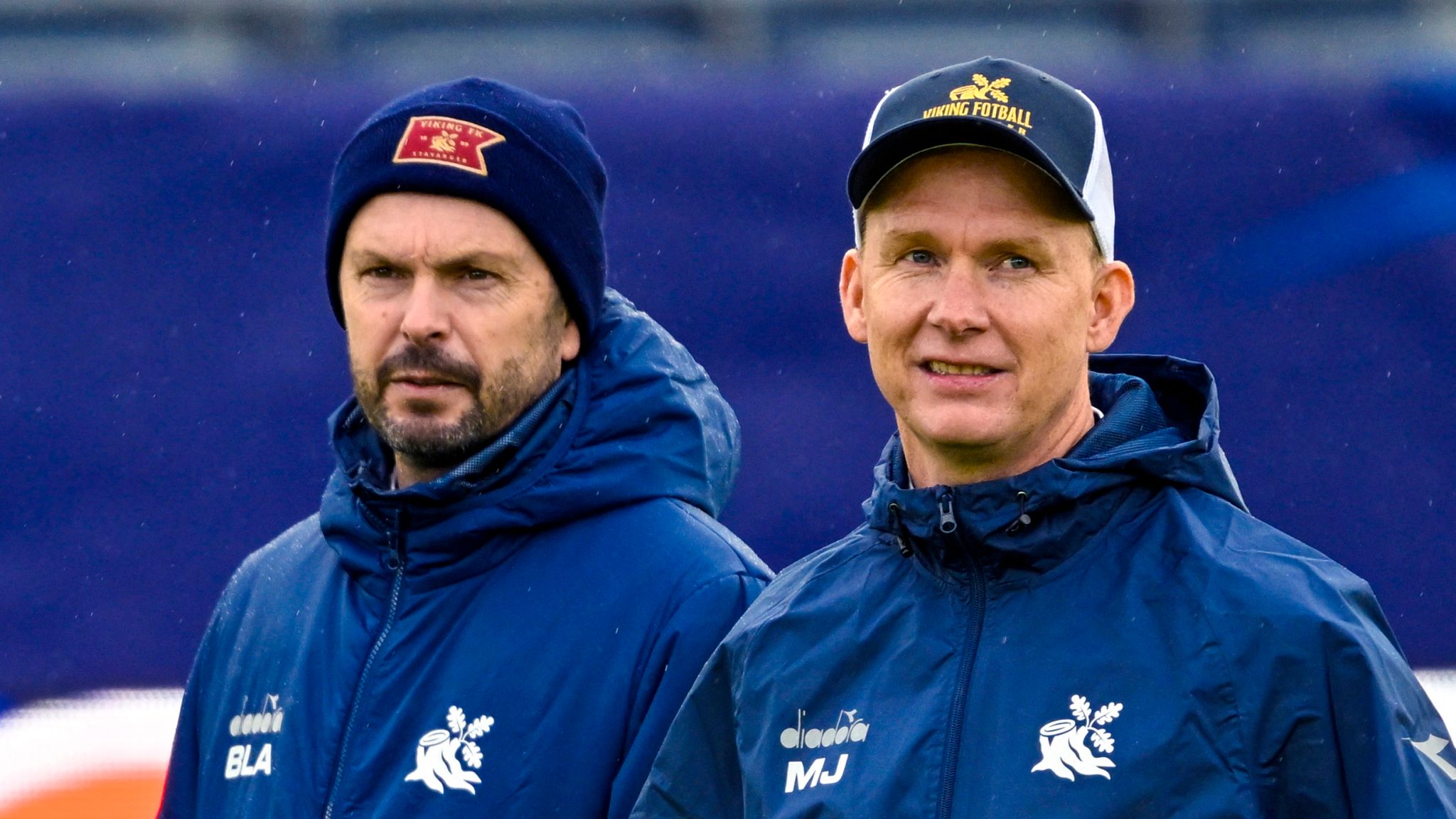 Entrenadores principales de Viking, Bjarte Lunde Aarsheim y Morten Jensen